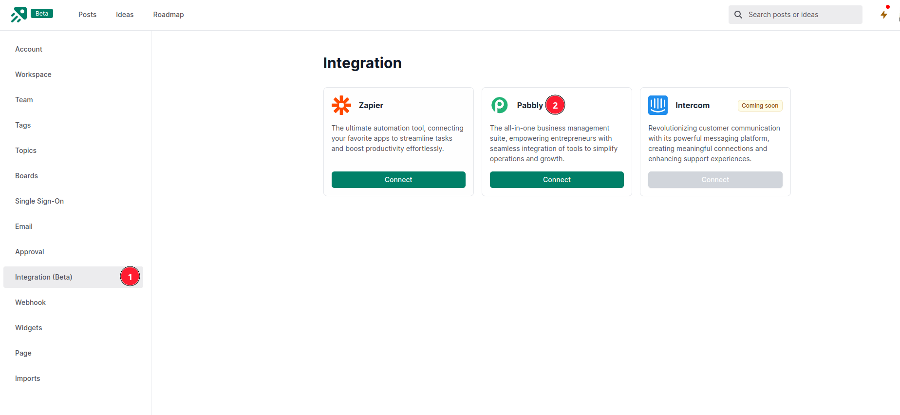 Choose the Pabbly Integration